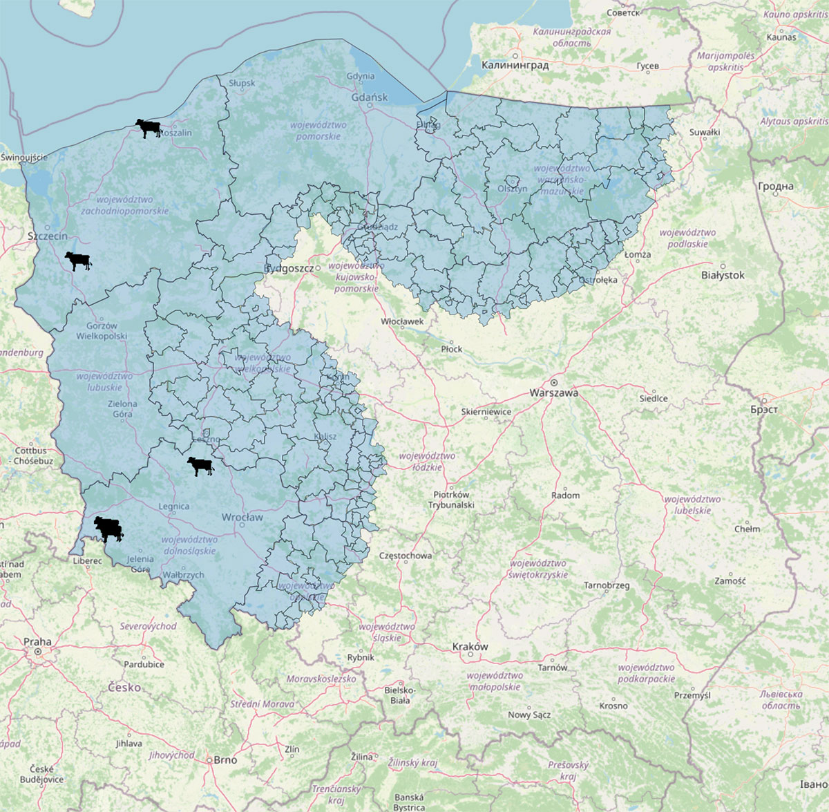 mapa BT 2024